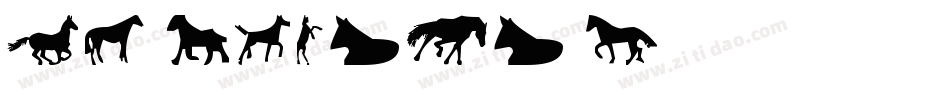 DJ Horses 1字体转换
